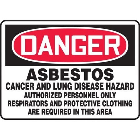 Accuform Safety Sign, MCAW107VP MCAW107VP